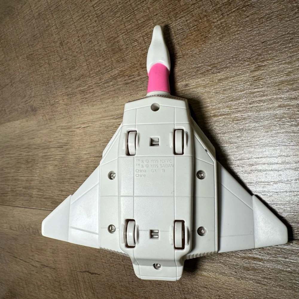 1995 Vintage Pink Power Ranger Saban Ninjazord‎ Crane Jet Plane & Action Figure